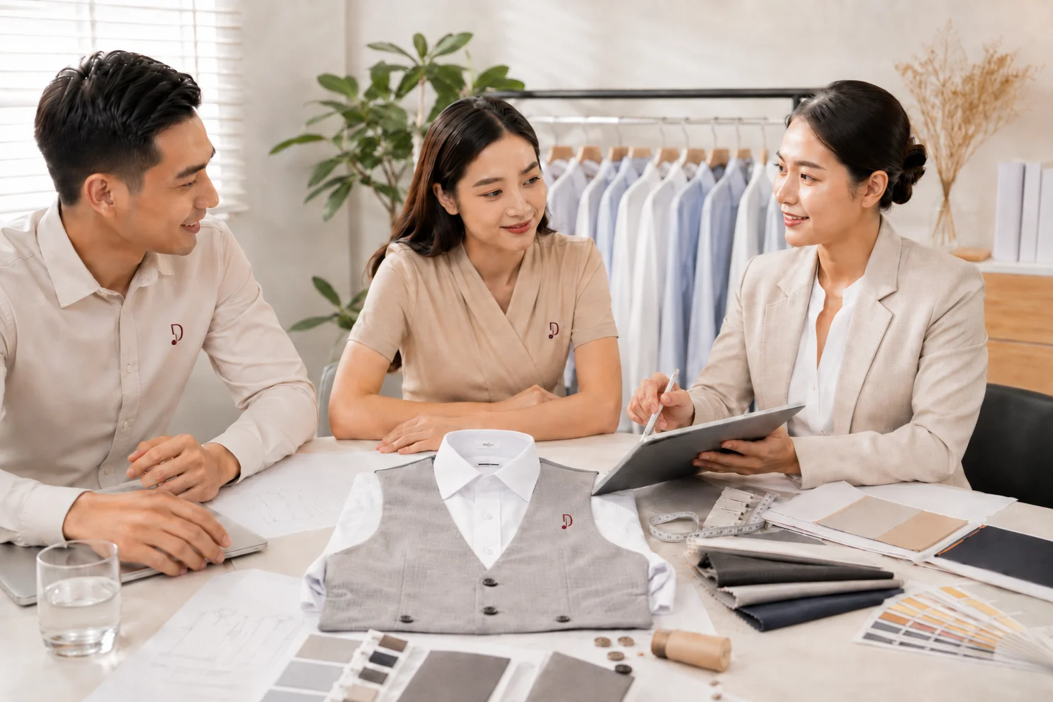 Hướng dẫn chọn màu đồng phục công sở theo nhận diện thương hiệu 1 đồng phục đặt may - DeJan