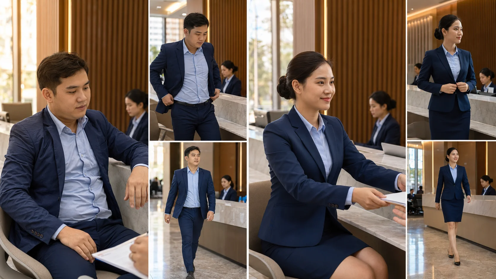 Chất Liệu Vải Đồng Phục Ngân Hàng: Sang Trọng, Thoáng Mát Và Bền Đẹp 2 Chất Liệu Vải Đồng Phục Ngân Hàng