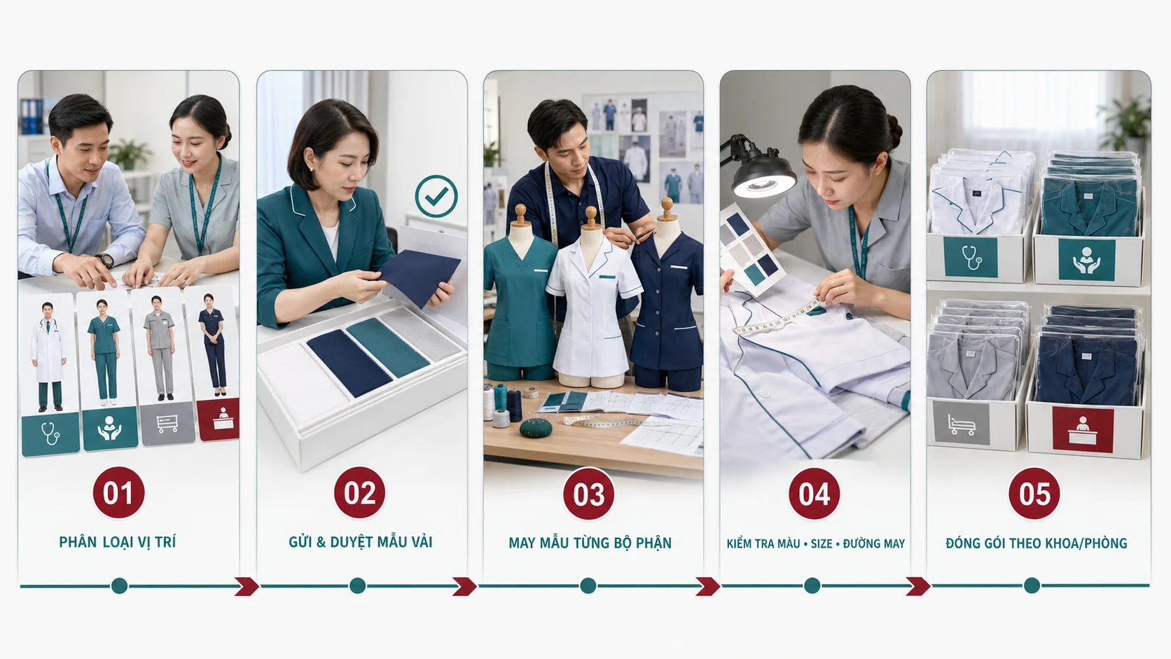 Checklist Đặt May Đồng Phục Bệnh Viện Lần Đầu: Những Điều HR Cần Biết