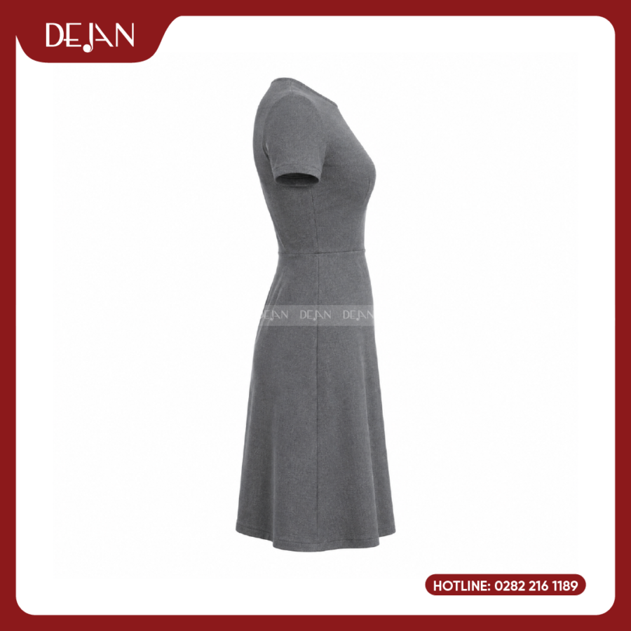 Đầm Đồng Phục DJDN12112 Tông Xám Đậm Hiện Đại