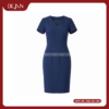 Đầm Đồng Phục DJDN12120 Tông Xanh Navy Chuyên Nghiệp