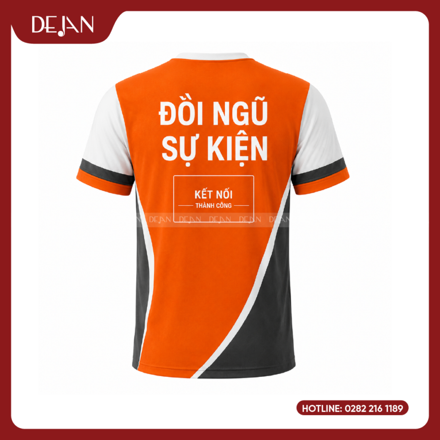 Đồng Phục Áo Thun Sự Kiện DJPL05 Tông Cam Năng Động