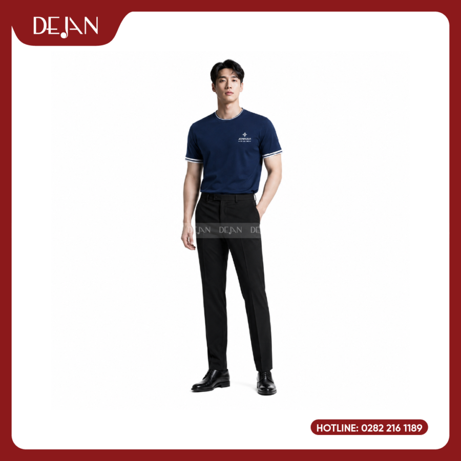 Đồng Phục Áo Thun Sự Kiện DJPL06 Tông Xanh Navy Thanh Lịch