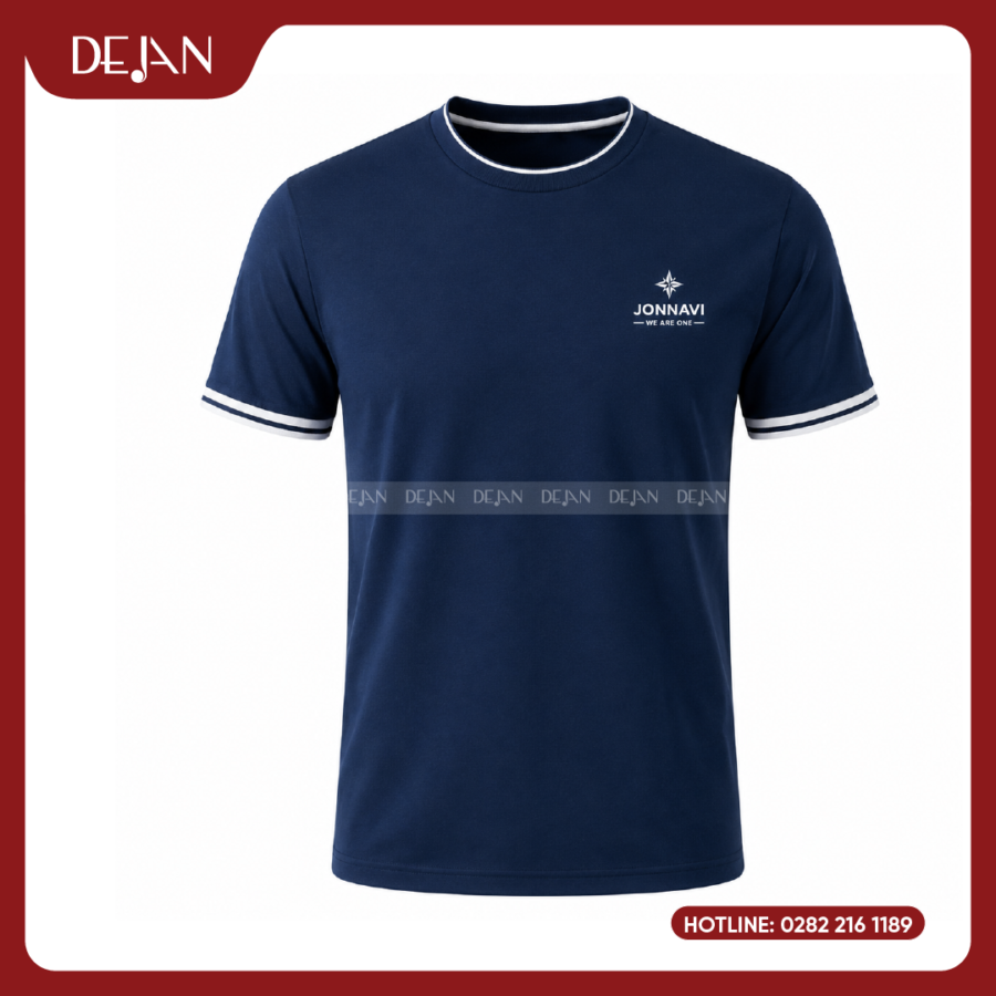 Đồng Phục Áo Thun Sự Kiện DJPL06 Tông Xanh Navy Thanh Lịch