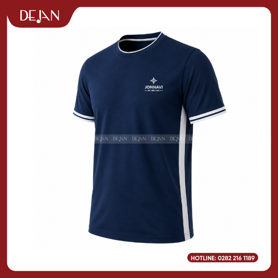 Đồng Phục Áo Thun Sự Kiện DJPL06 Tông Xanh Navy Thanh Lịch