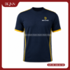 Đồng Phục Áo Thun Sự Kiện DJPL08 Tông Xanh Navy Điểm Nhấn Vàng