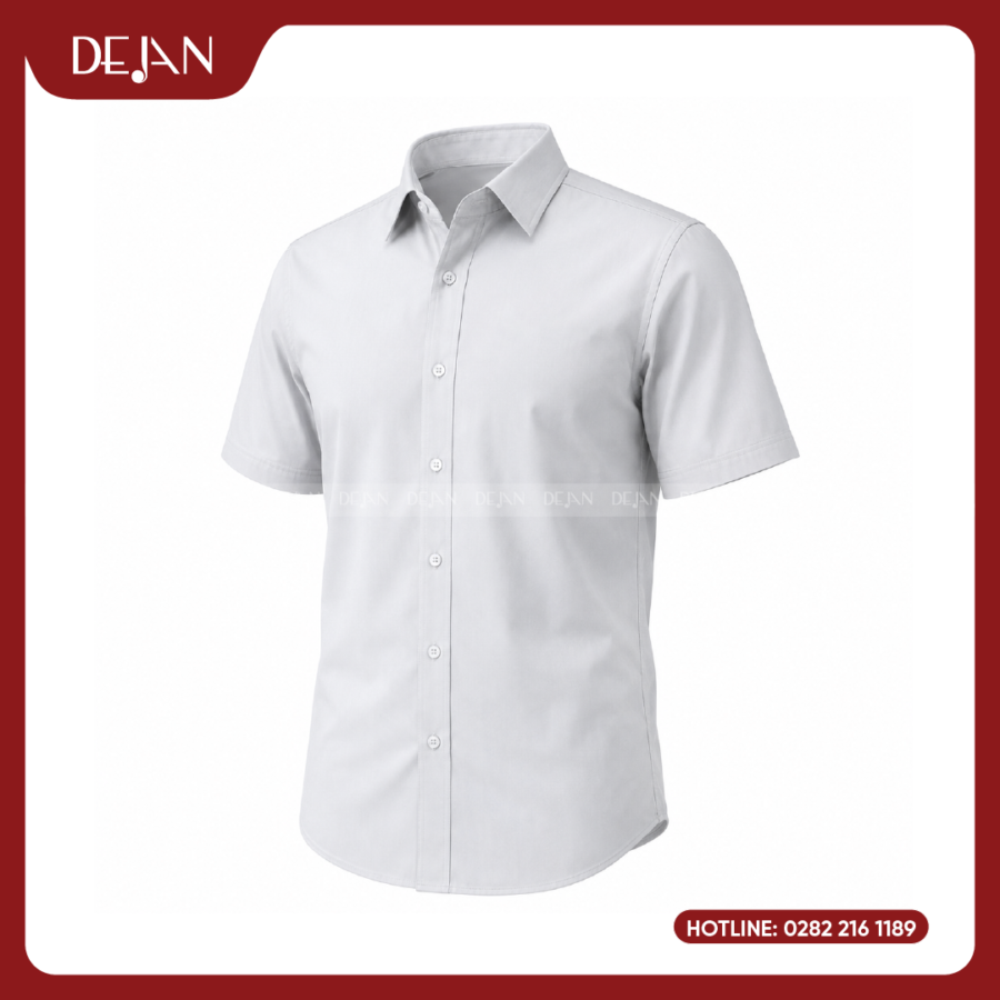 Đồng Phục Sơ Mi Nam DJSM10110 Thanh Lịch Với Tông Trắng Cơ Bản