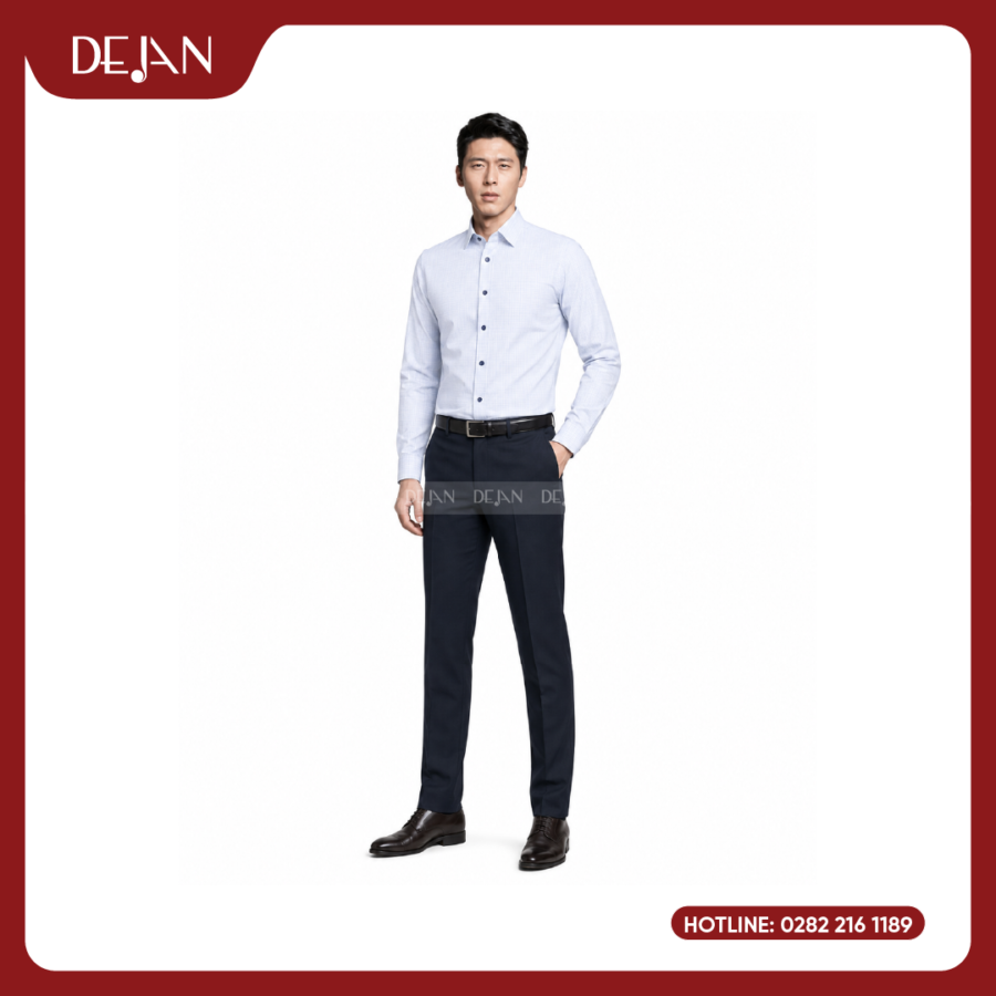 Đồng Phục Sơ Mi Nam DJSM10113 Trắng Thanh Lịch, Dễ Ứng Dụng