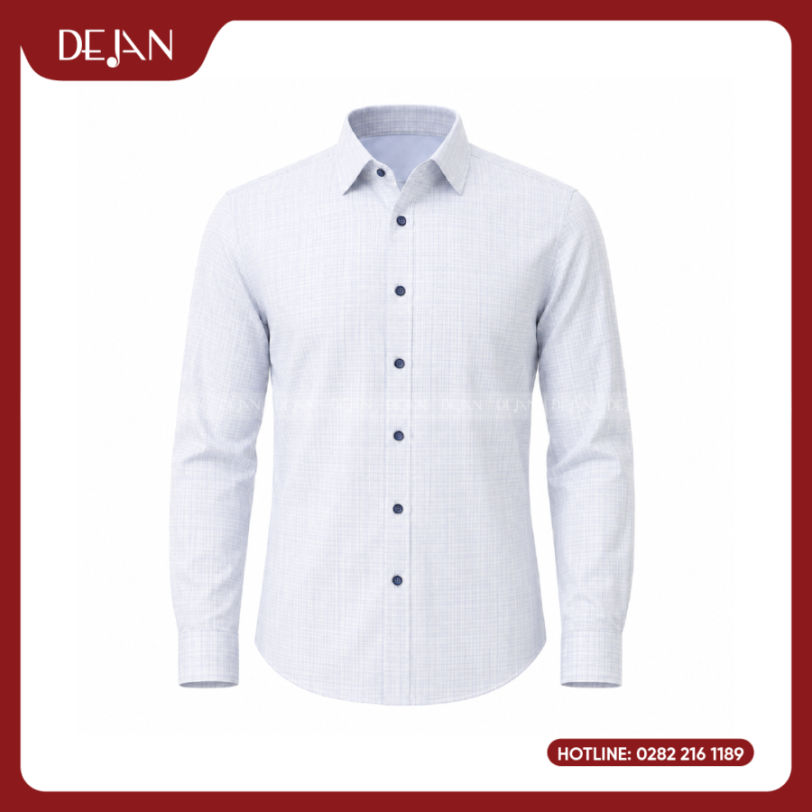 Đồng Phục Sơ Mi Nam DJSM10113 Trắng Thanh Lịch, Dễ Ứng Dụng