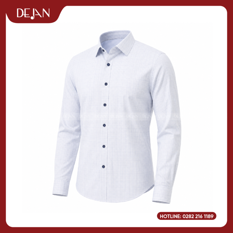 Đồng Phục Sơ Mi Nam DJSM10113 Trắng Thanh Lịch, Dễ Ứng Dụng