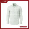 Đồng Phục Sơ Mi Nam DJSM10115 Xanh Bạc Hà Nhạt, Cổ Button-Down Tinh Tế