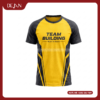Đồng Phục Áo Thun Teambuilding DJTBD105 Loang Màu Đen Phối Vàng Tương Phản