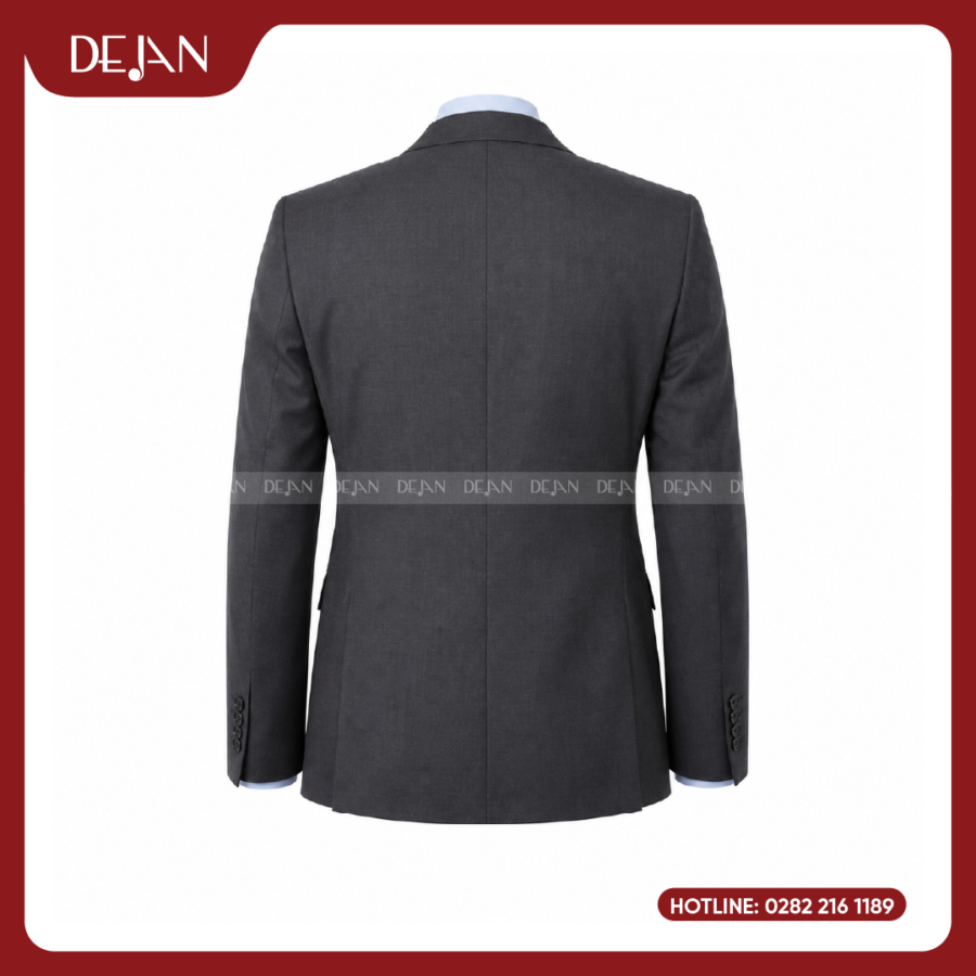 Đồng Phục Vest Nam DJVNA10010 - Xám Than Hiện Đại, Cá Tính