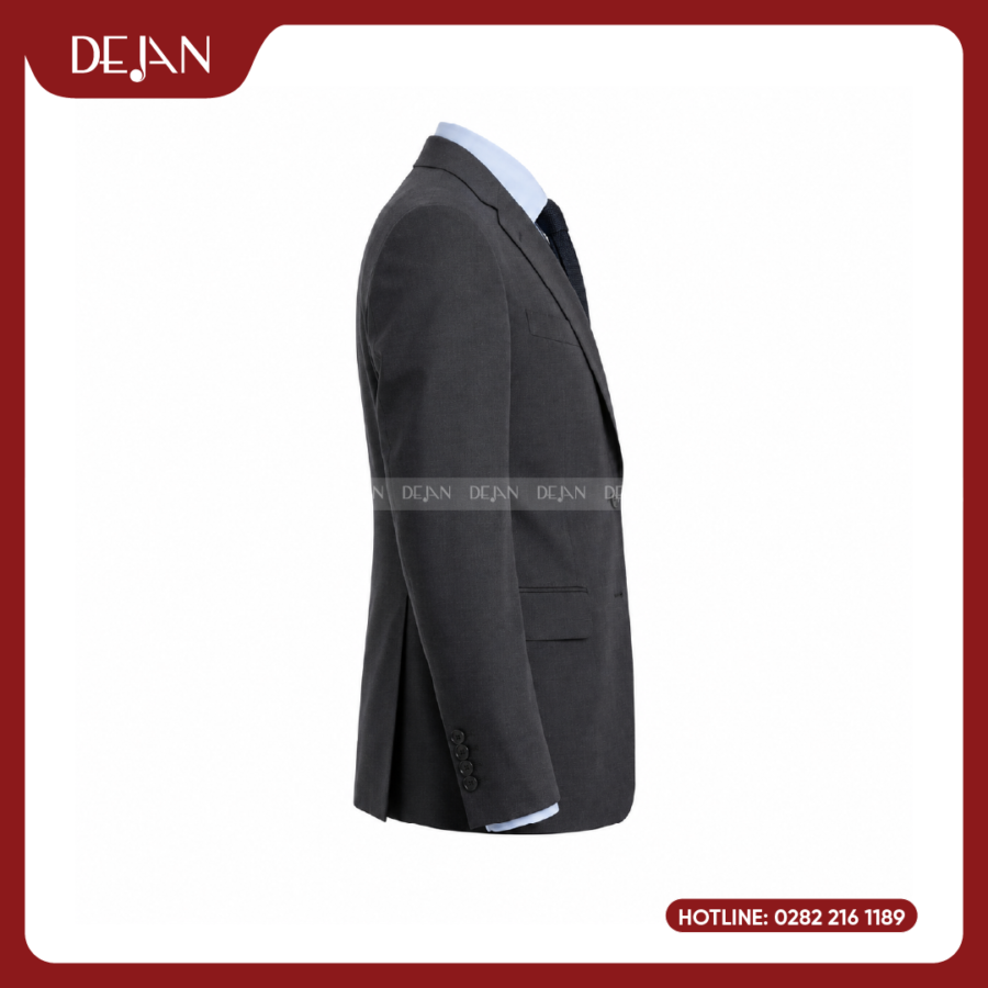 Đồng Phục Vest Nam DJVNA10010 - Xám Than Hiện Đại, Cá Tính