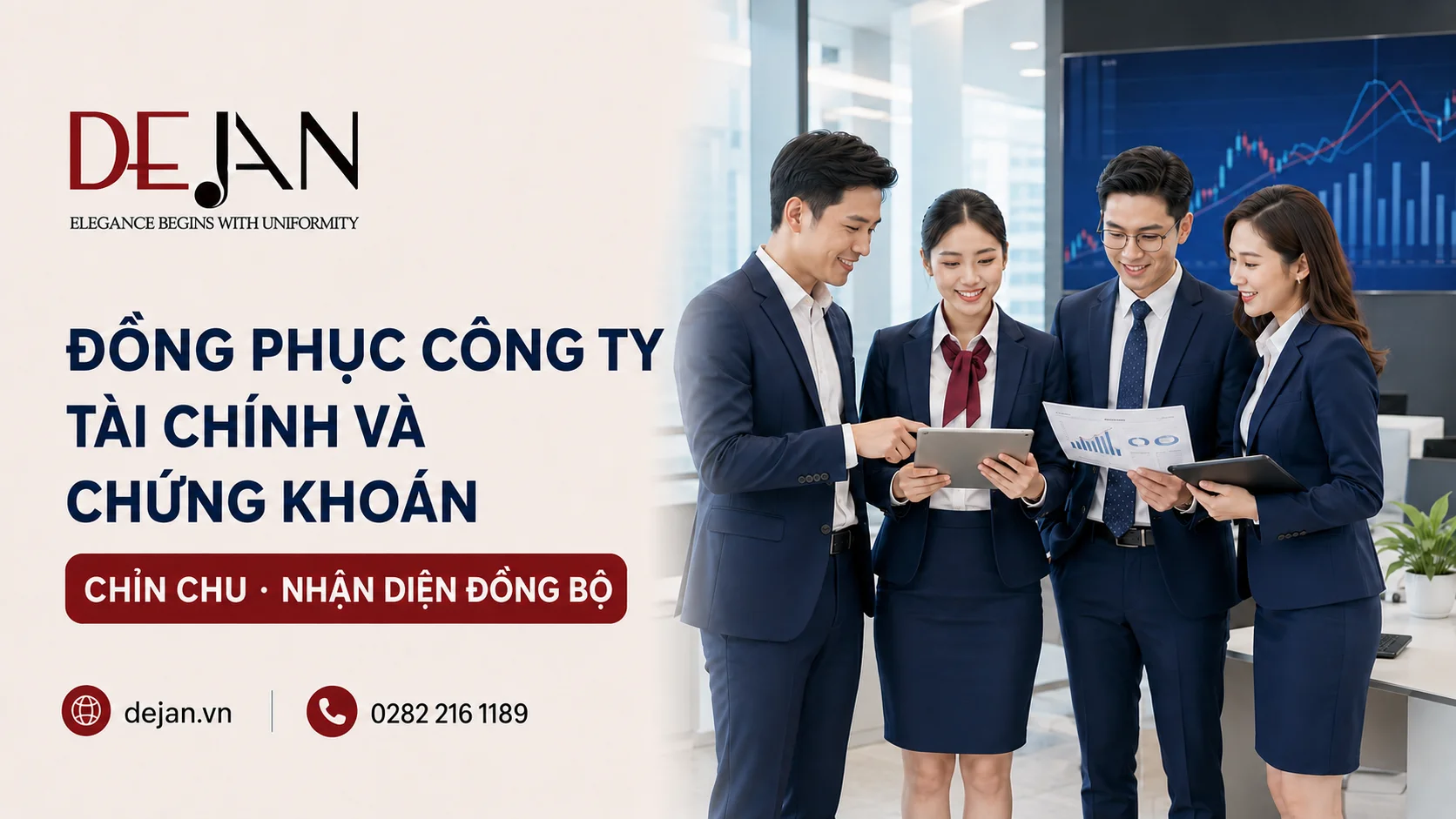 Đồng phục công ty tài chính và chứng khoán: Tiêu chuẩn và mẫu gợi ý