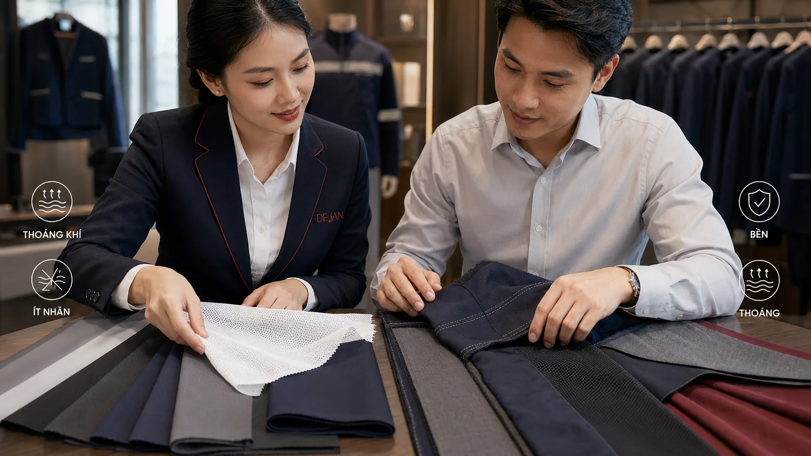 May đồng phục công sở tại Long An - giao hàng nhanh, đúng tiến độ