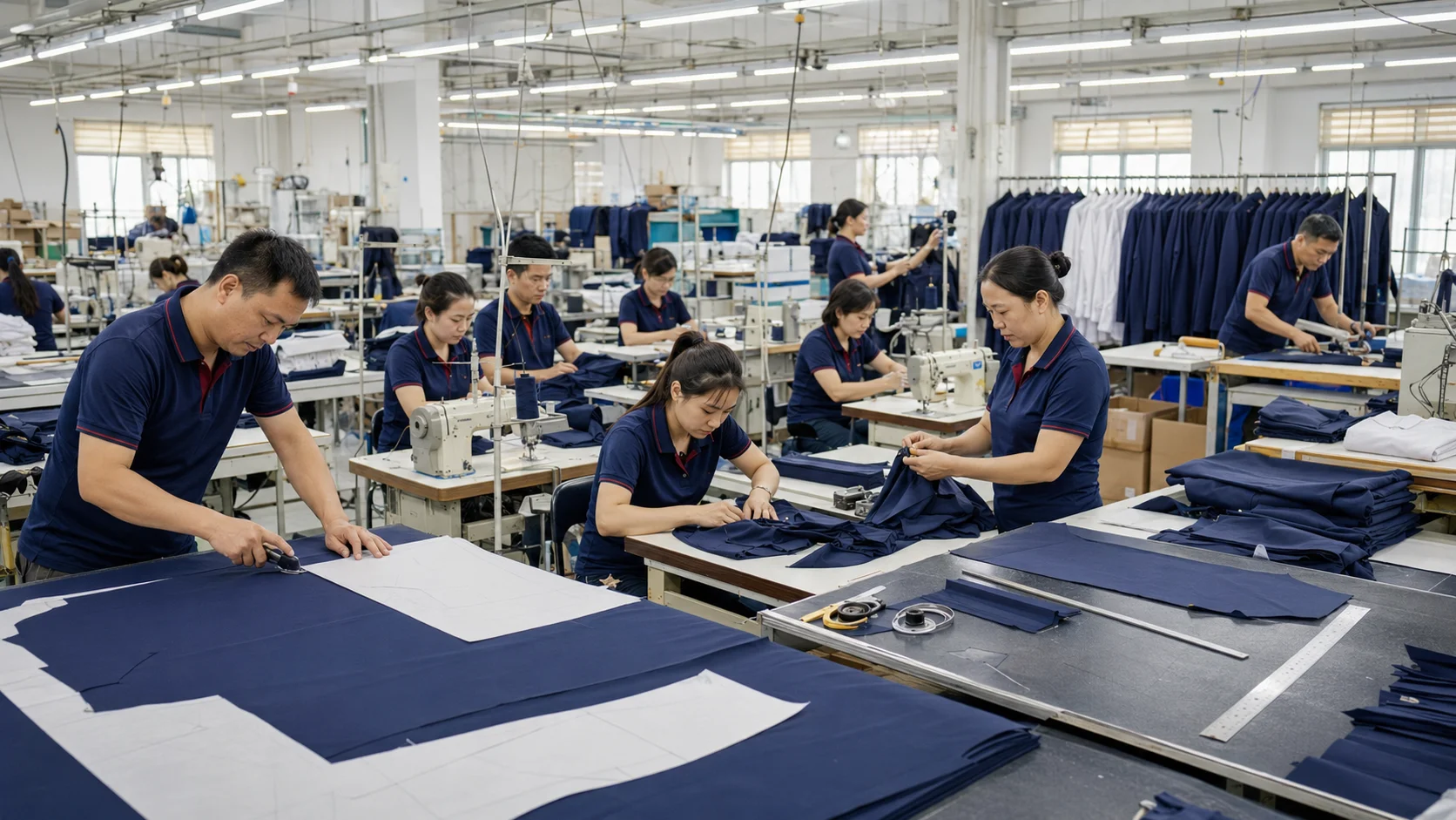 May đồng phục công sở tại Long An - giao hàng nhanh, đúng tiến độ