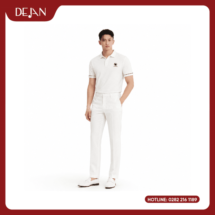 Đồng Phục Áo Thun Polo PLDJ01 Thanh Lịch, Tinh Tế Với Tông Trắng Basic