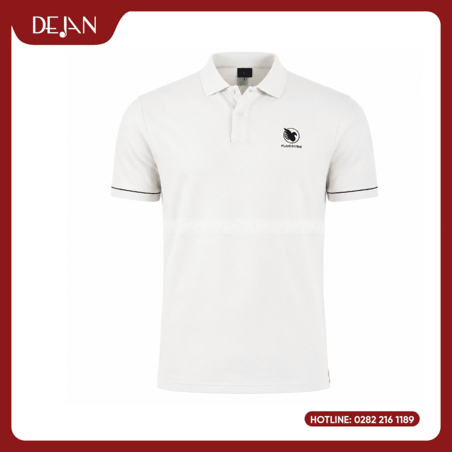 Đồng Phục Áo Thun Polo PLDJ01 Thanh Lịch, Tinh Tế Với Tông Trắng Basic