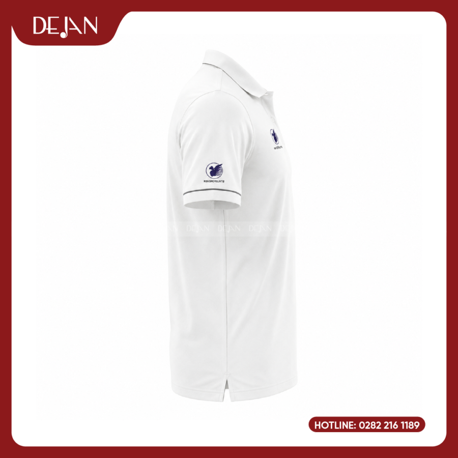 Đồng Phục Áo Thun Polo PLDJ01 Thanh Lịch, Tinh Tế Với Tông Trắng Basic