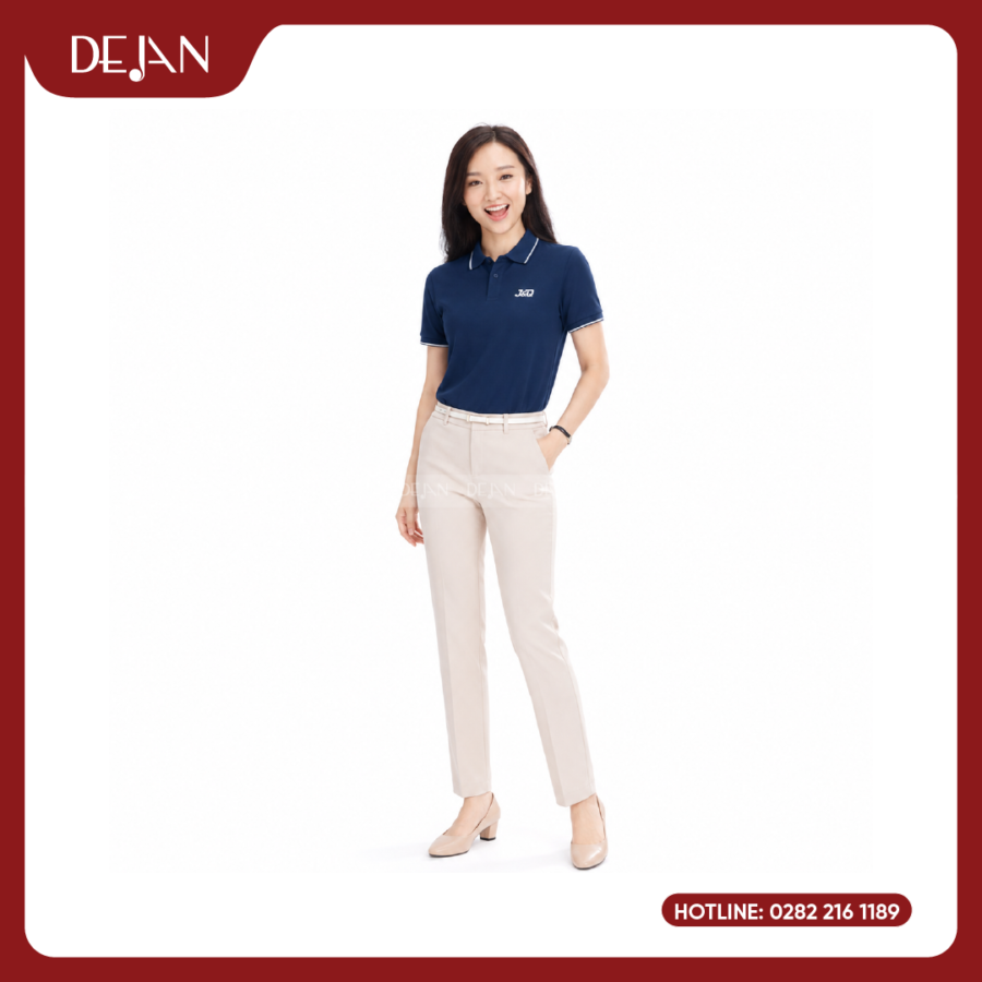 Đồng Phục Áo Thun Polo PLDJ02 Chuyên Nghiệp Với Tông Xanh Navy