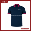 Đồng Phục Áo Thun Polo PLDJ03 Lịch Lãm Với Tông Xanh Navy Phối Cổ Đỏ Đô