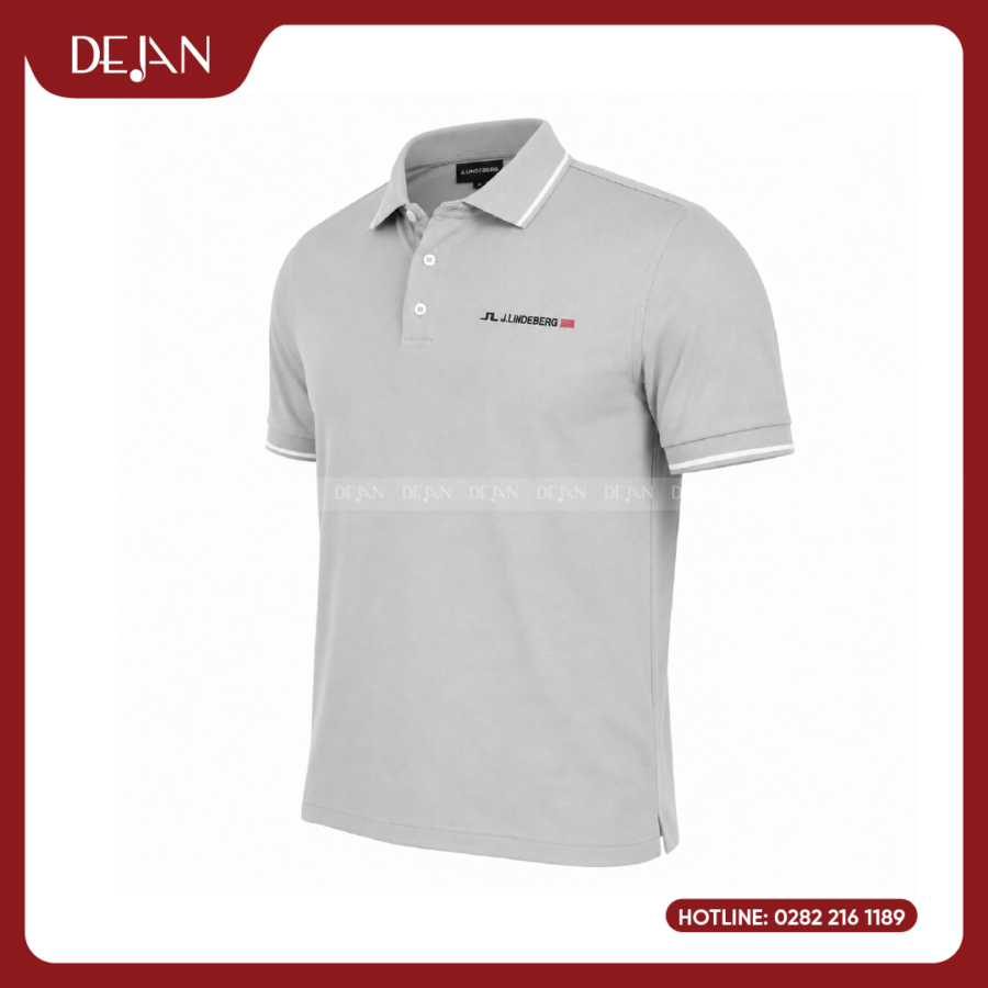 Đồng Phục Áo Thun Polo PLDJ04 – Nhã Nhặn Với Tông Xám Sáng