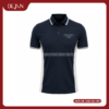 Đồng Phục Áo Thun Polo PLDJ10 Năng Động Với Tông Xanh Navy Đậm Phối Mảng Trắng