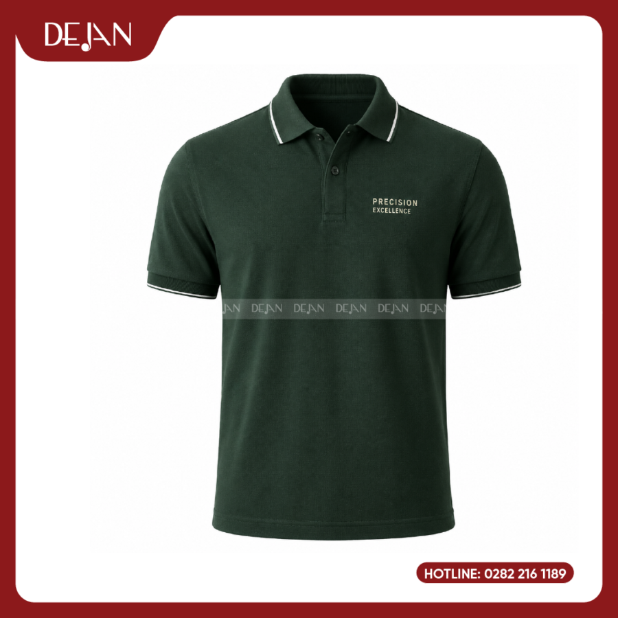 Đồng Phục Áo Thun Polo PLDJ12 Khác Biệt Với Tông Xanh Lá Đậm