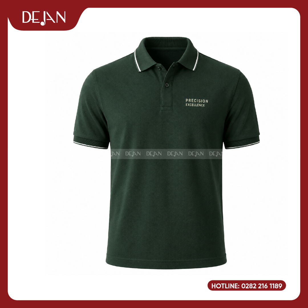 PLDJ12-dong-phuc-ao-thun-polo-02 Đồng Phục Áo Thun Polo PLDJ12 Khác Biệt Với Tông Xanh Lá Đậm