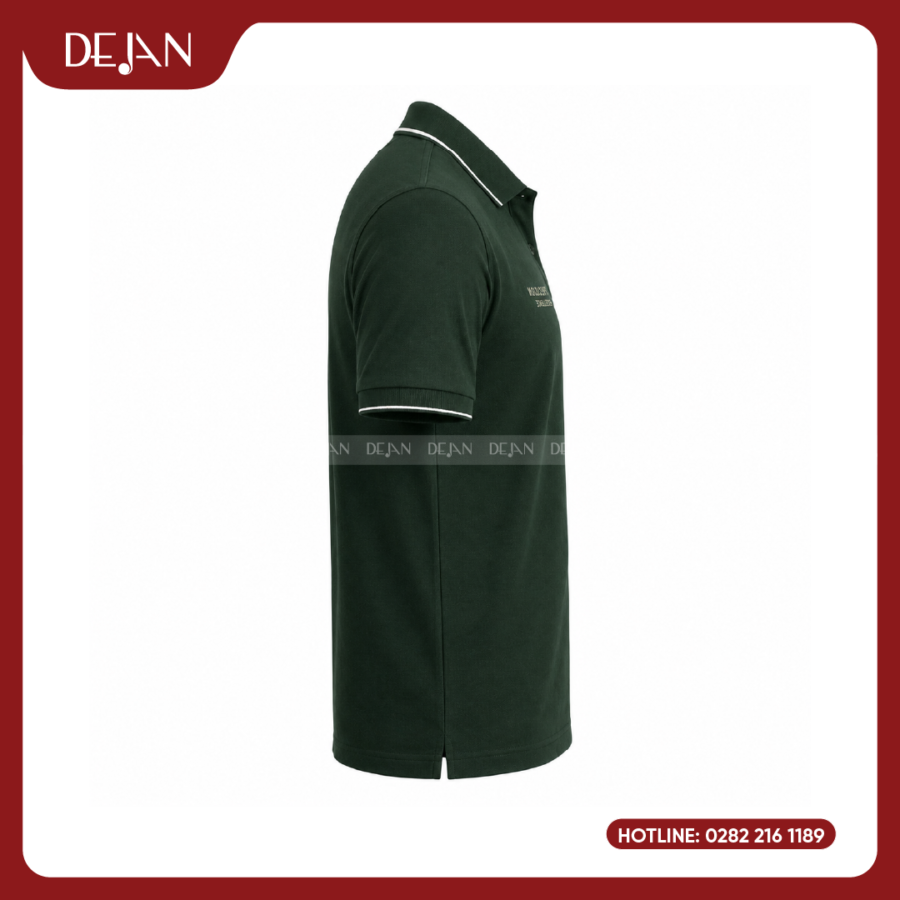 Đồng Phục Áo Thun Polo PLDJ12 Khác Biệt Với Tông Xanh Lá Đậm