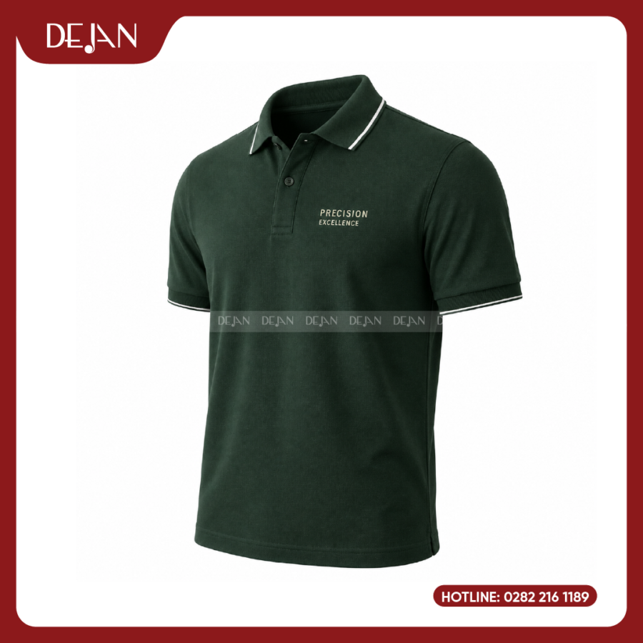 Đồng Phục Áo Thun Polo PLDJ12 Khác Biệt Với Tông Xanh Lá Đậm