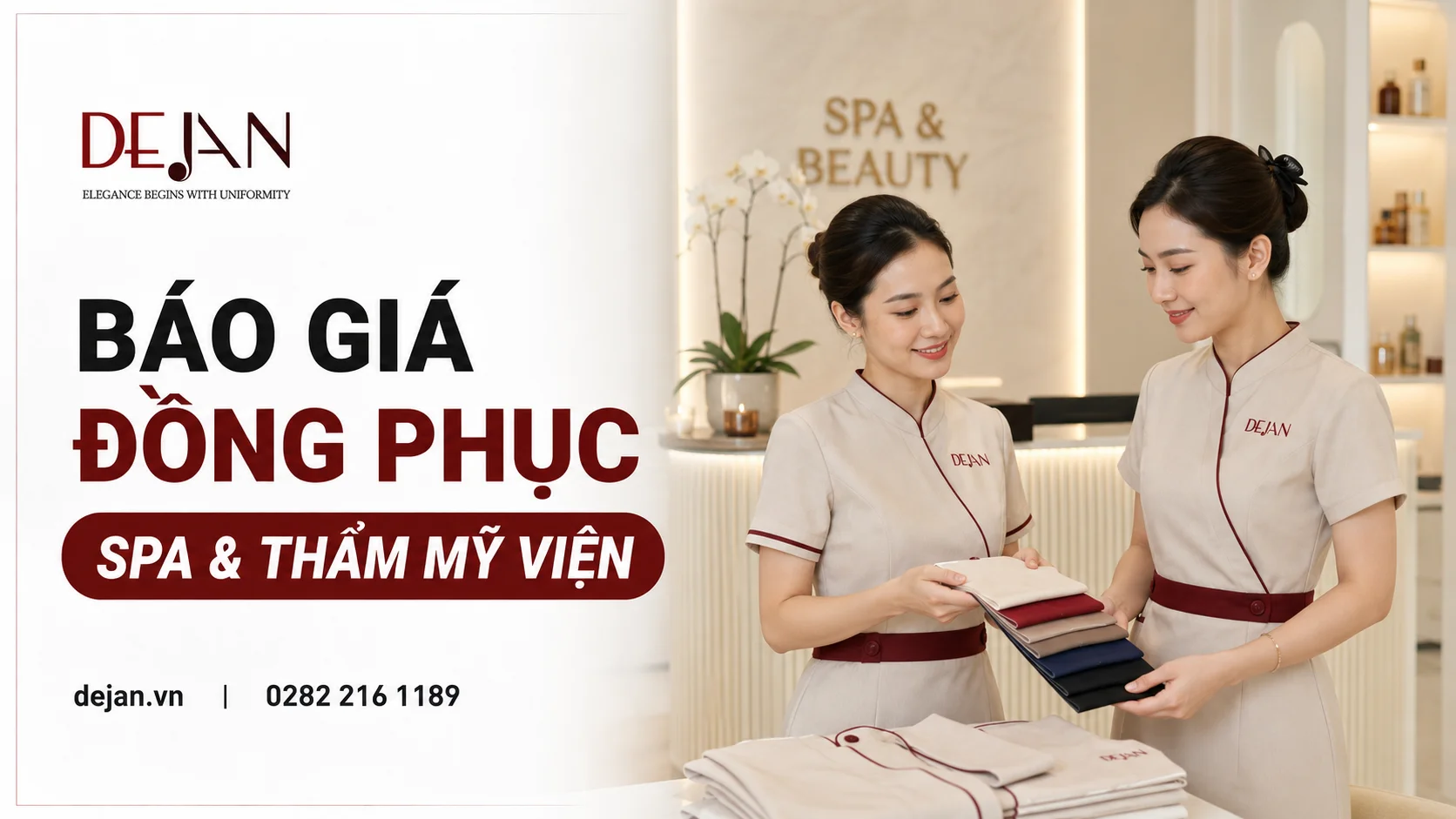 Báo giá đồng phục spa và thẩm mỹ viện 2026 - đầy đủ theo hạng mục