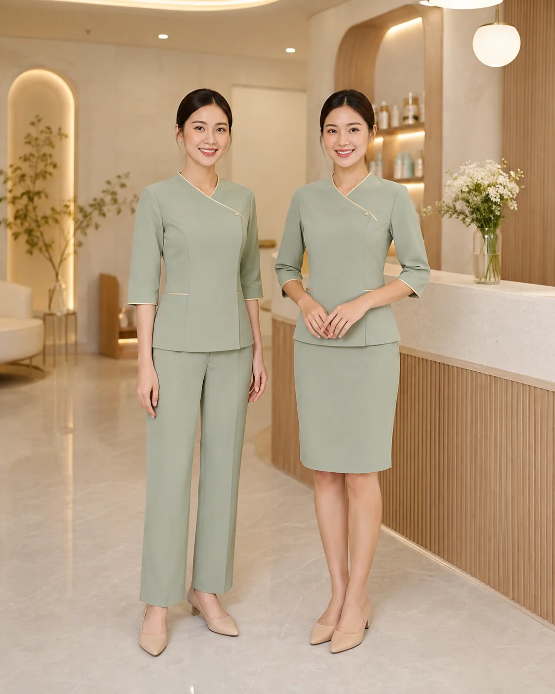 Báo giá đồng phục spa và thẩm mỹ viện