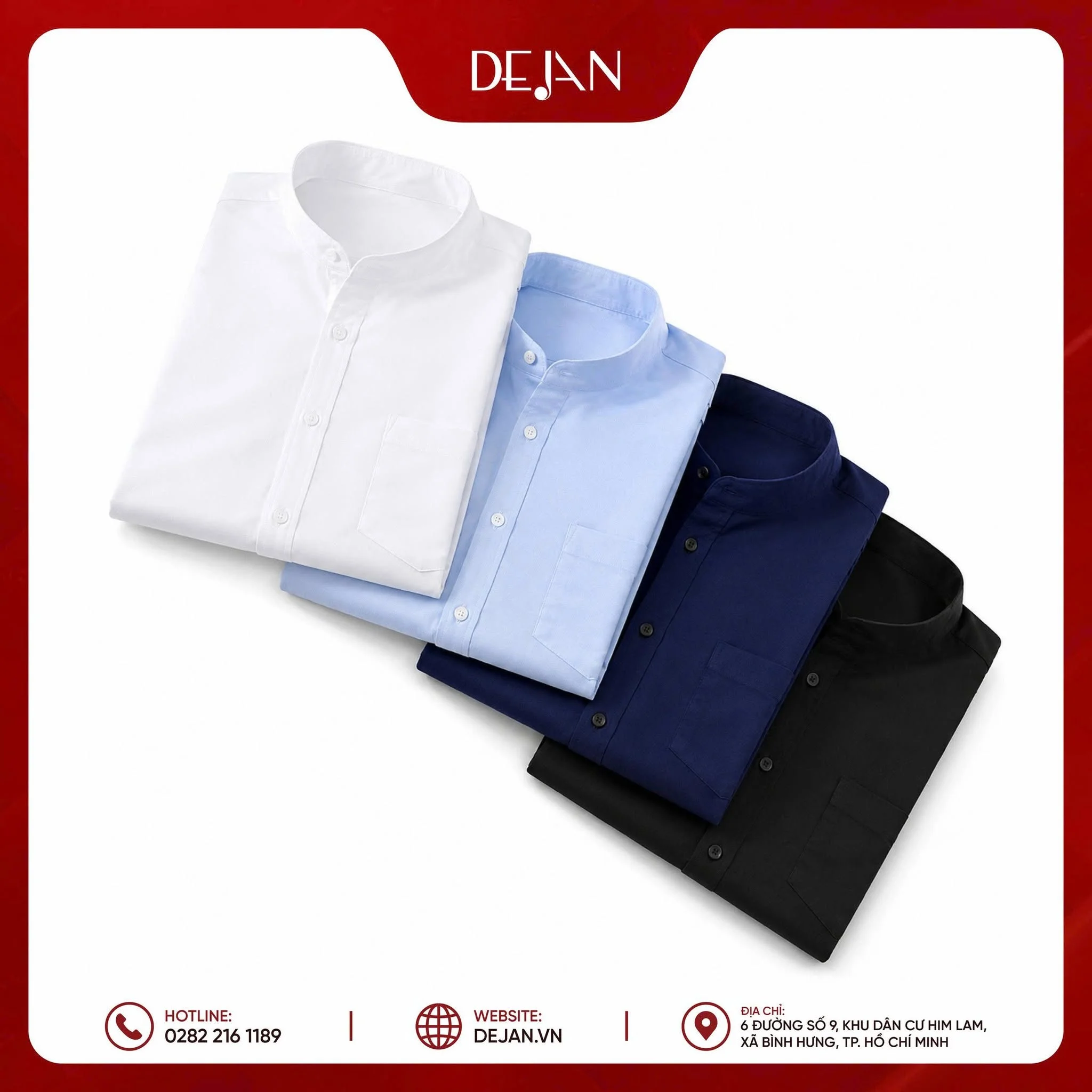 Báo giá may áo sơ mi đồng phục nam nữ