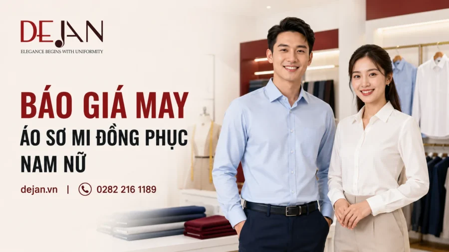 Báo giá may áo sơ mi đồng phục nam nữ 2026 - theo chất liệu và số lượng