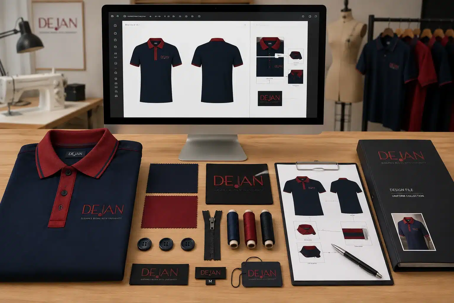 Tech pack đồng phục doanh nghiệp gồm gì? Cách khóa thông số để tái sản xuất không lệch mẫu 3 Bản vẽ kỹ thuật trong tech pack đồng phục