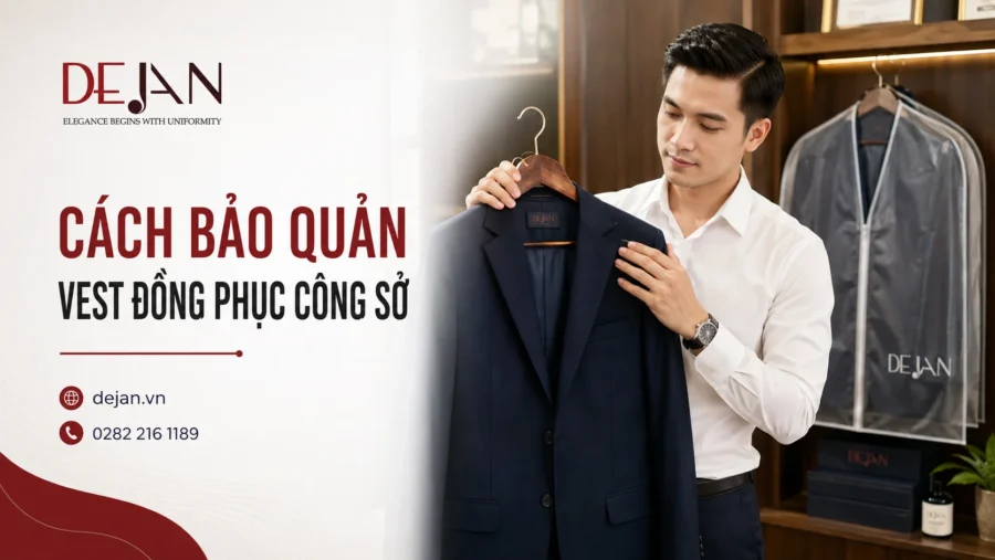 Cách bảo quản vest đồng phục công sở luôn phẳng phiu, bền màu như mới