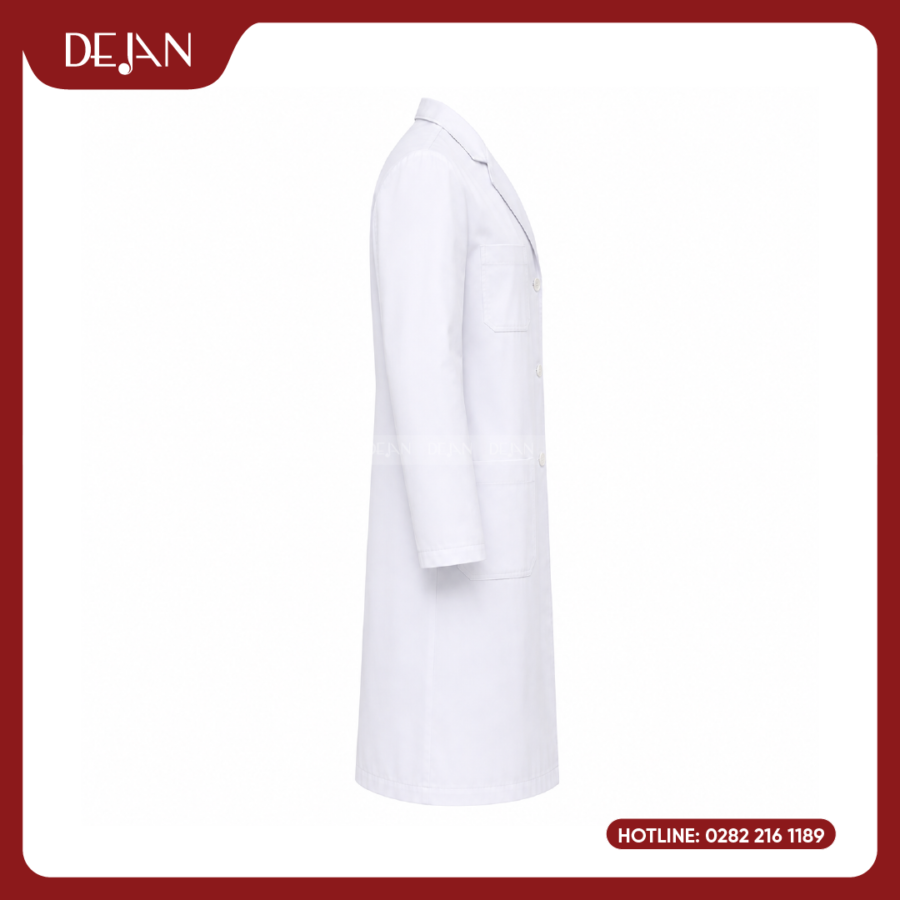 Đồng Phục Blouse Bác Sĩ DJDPBBS1003 - Trắng Chuẩn Y Khoa, Vững Vàng Niềm Tin