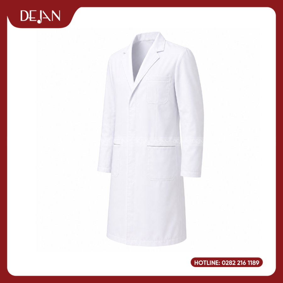 Đồng Phục Blouse Bác Sĩ DJDPBBS1004 - Trắng Nhẹ Nhàng, Ấm Áp Từng Cái Chạm