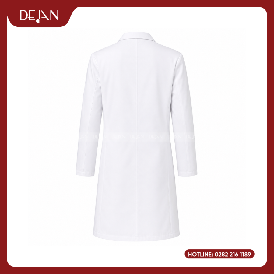 Đồng Phục Blouse Bác Sĩ DJDPBBS1005 - Trắng Thuần Khiết, Chuẩn Mực Bệnh Viện