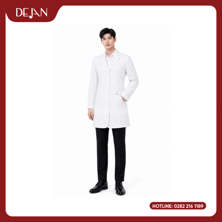 Đồng Phục Blouse Bác Sĩ DJDPBBS1006 - Trắng Sáng, Khởi Đầu Cho Mọi Niềm Tin