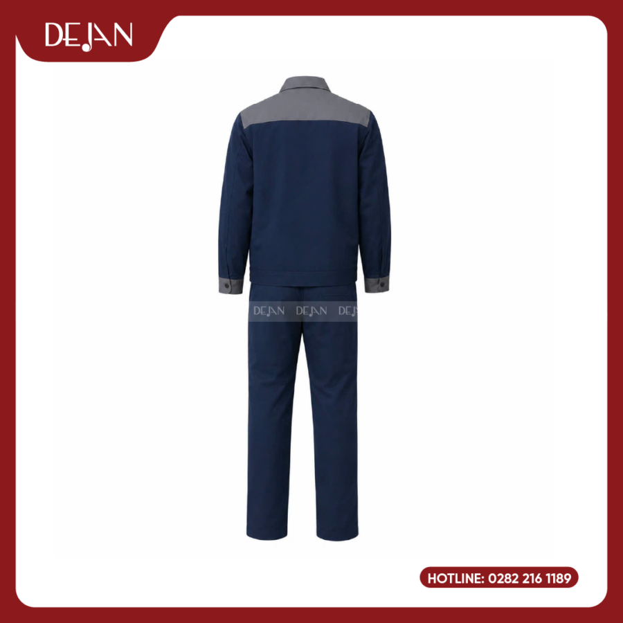 Đồng Phục Công Nhân DJDPCN1001 - Xanh Navy Bền Bỉ, Chuyên Nghiệp
