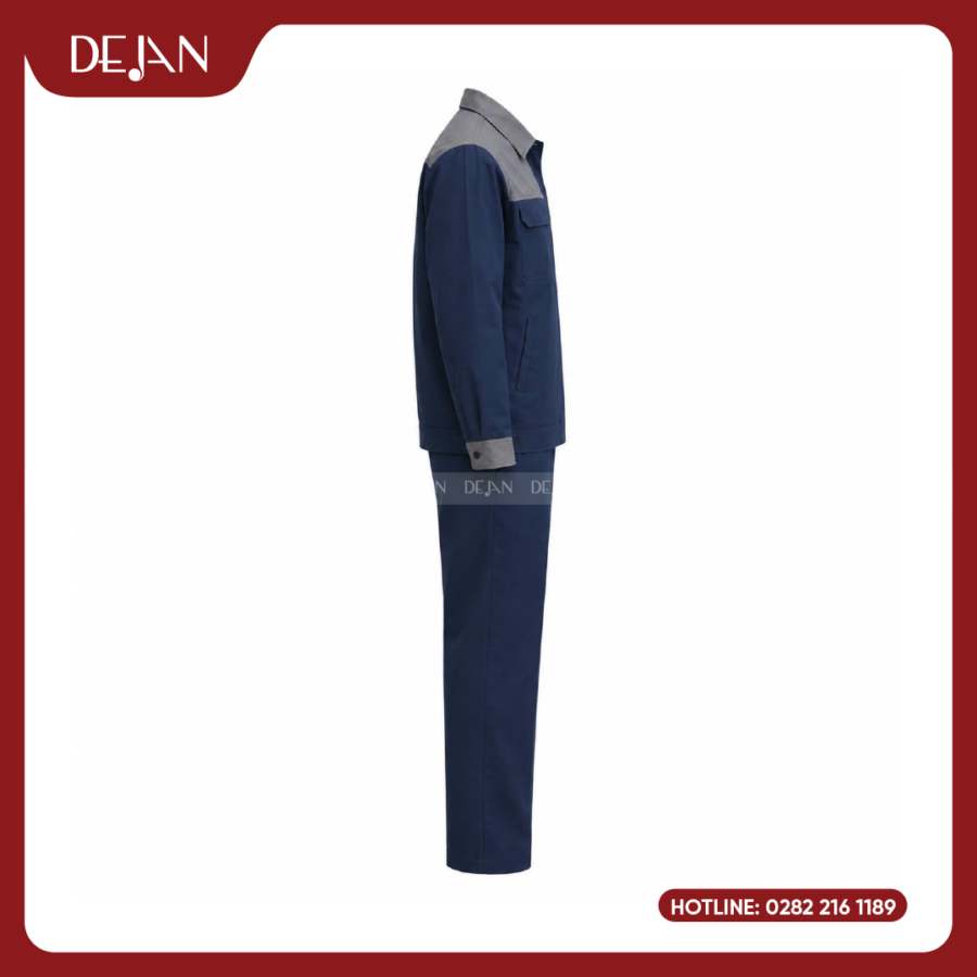 Đồng Phục Công Nhân DJDPCN1001 - Xanh Navy Bền Bỉ, Chuyên Nghiệp