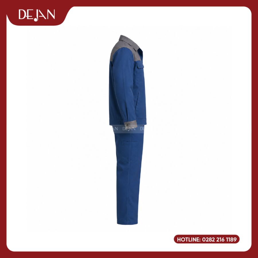 Đồng Phục Công Nhân DJDPCN1008 - Xanh Dương Chuyên Nghiệp, Dễ Ứng Dụng