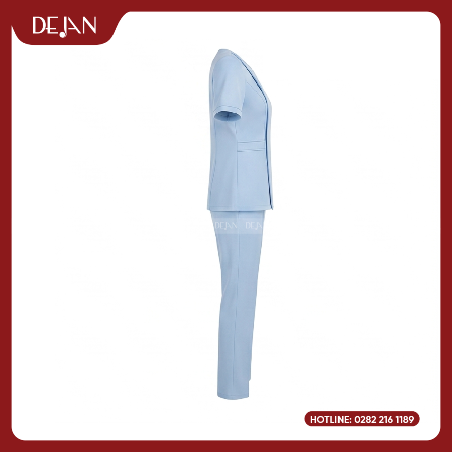 Đồng Phục Hộ Lý DJDPHLBN1003 - Xanh Dương Nhạt Dịu Mắt