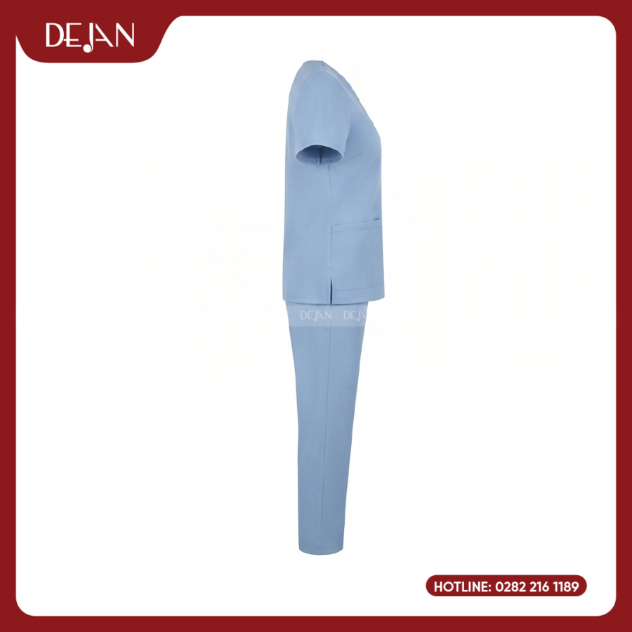 Đồng Phục Hộ Lý DJDPHLBN1006 - Xanh Dương Xám Tối Giản, Gọn Gàng