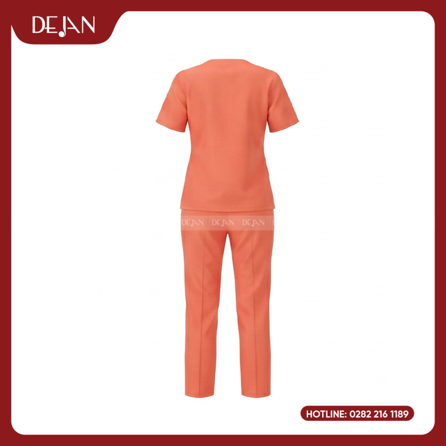 Đồng Phục Hộ Lý DJDPHLBN1008 - Cam San Hô Rực Rỡ, Tràn Đầy Năng Lượng