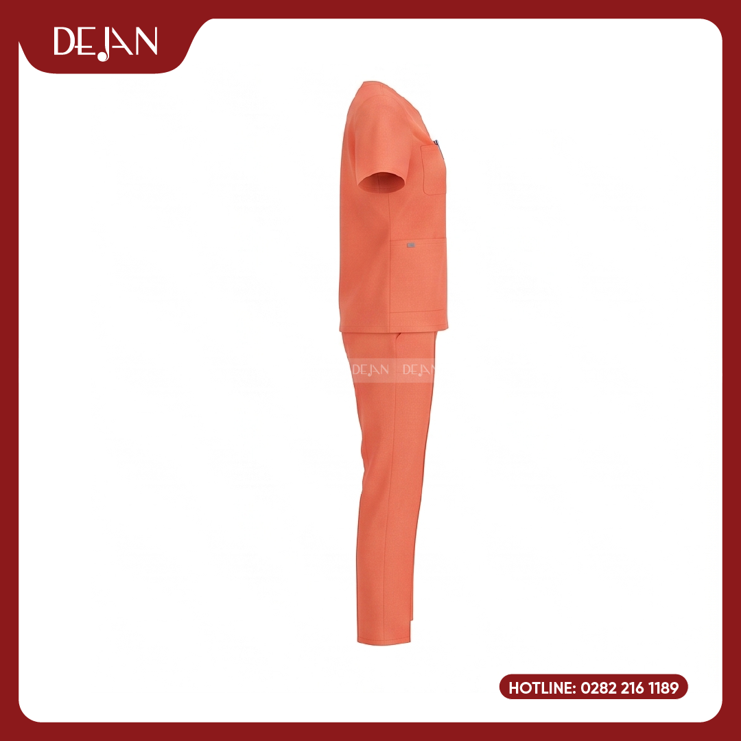 DJDPHLBN1008-dong-phuc-ho-ly-04 Đồng Phục Hộ Lý DJDPHLBN1008 - Cam San Hô Rực Rỡ, Tràn Đầy Năng Lượng