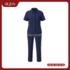 Đồng Phục Hộ Lý DJDPHLBN1009 - Xanh Navy Cổ Sơ Mi Chuyên Nghiệp